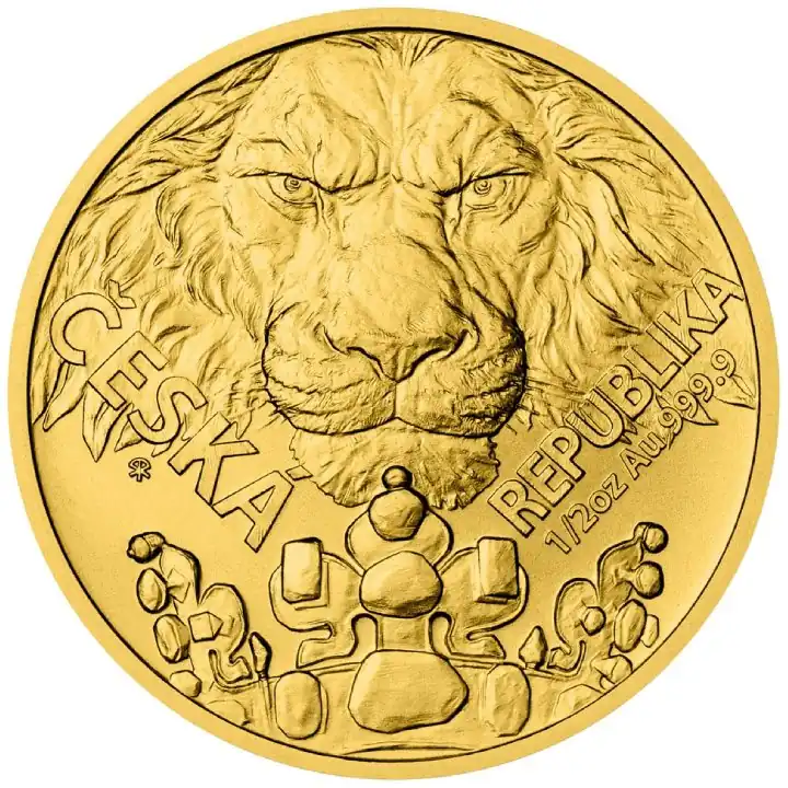 Niue Czech Lion 1/2 uncji 2023 - złota moneta