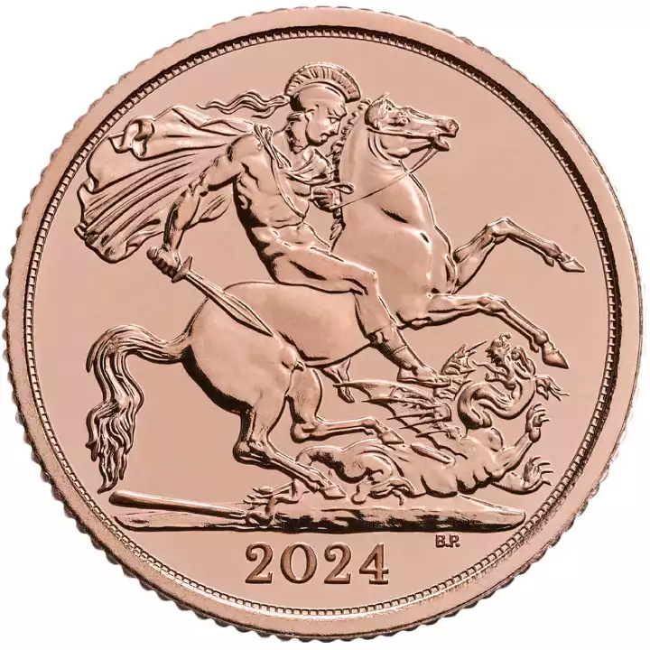 Pół Brytyjskiego Suwerena 2024 - złota moneta