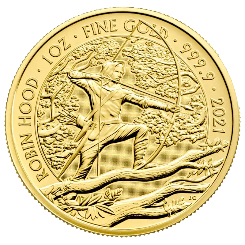 Mity i Legendy: Robin Hood 1 uncja 2021 - złota moneta