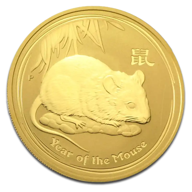 Australijski Lunar - Rok Myszy 2008 1 uncja - złota moneta