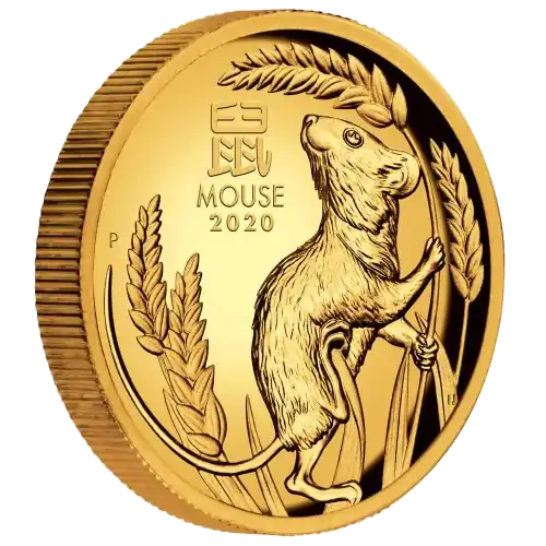 Australijski Lunar - Rok Myszy 2020 1 uncja - złota moneta