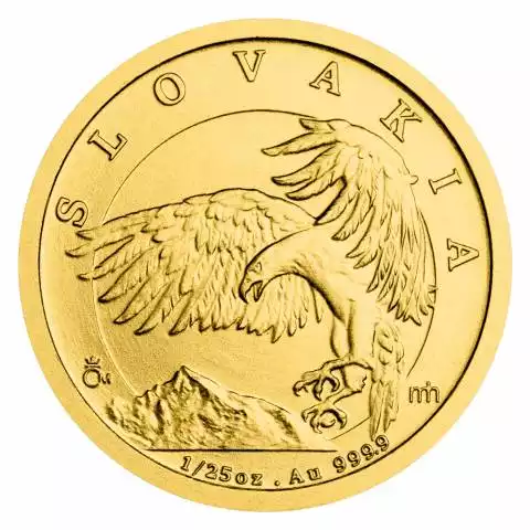 Słowacki Orzeł 1/25 uncji 2024 - złota moneta