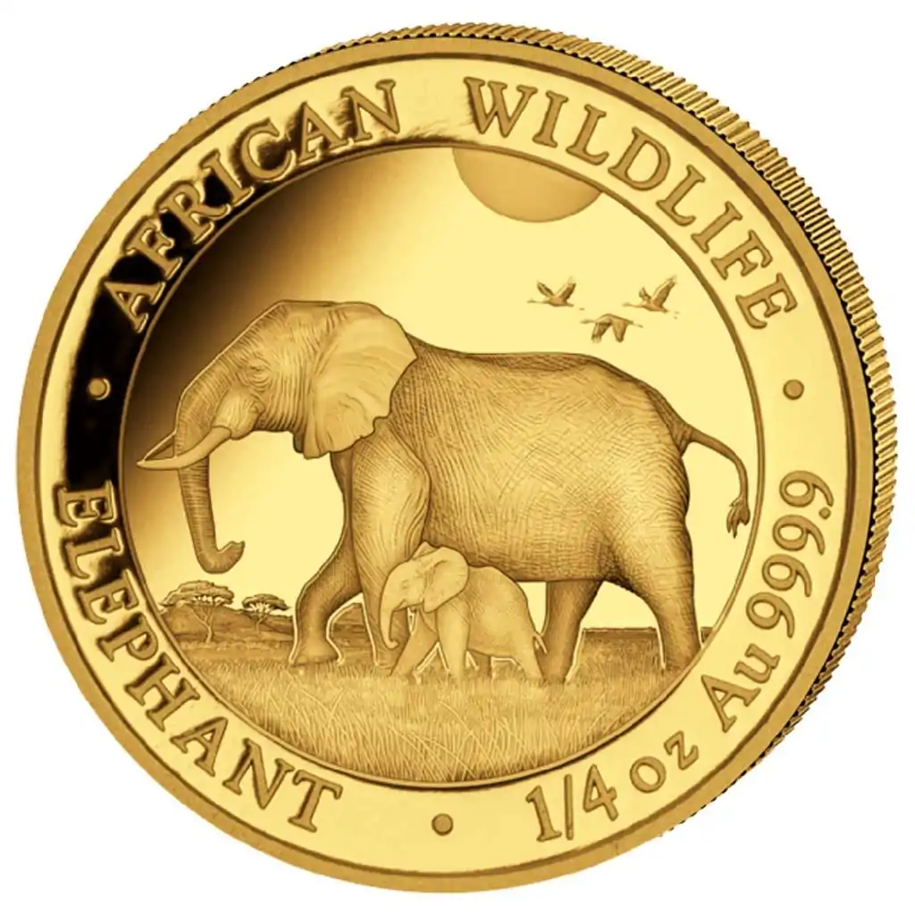 Somalijski Słoń 1/4 uncji 2022 - złota moneta