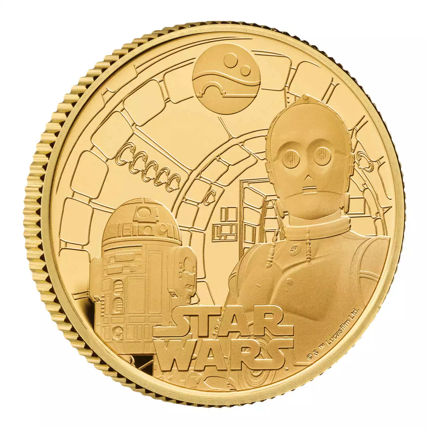 Star Wars R2-D2 and C-3PO 1/4 uncji 2023 Proof - złota moneta