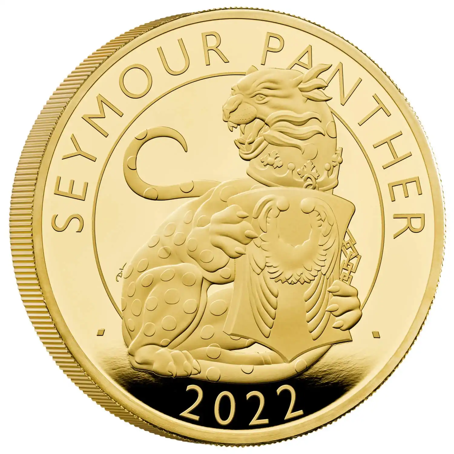 Bestie Tudorów: Pantera Seymour 5 uncji 2022 Proof - złota moneta