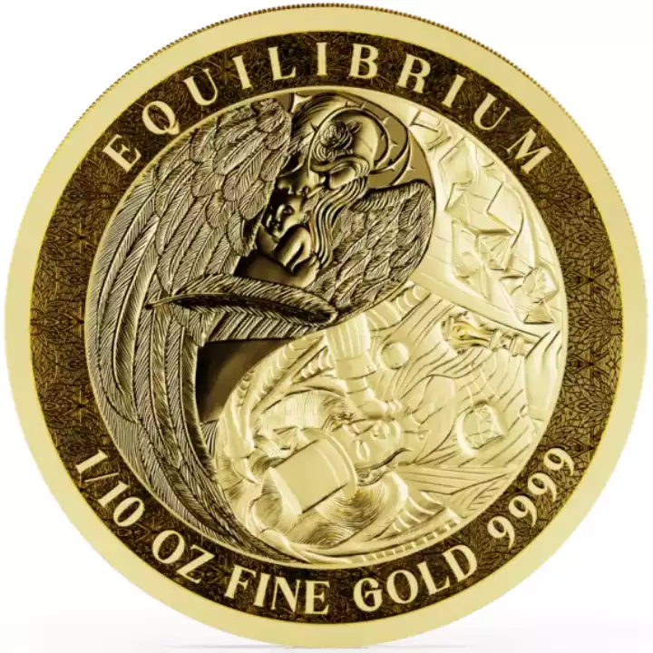 Tokelau Equilibrium 1/10 uncji 2024 Prooflike - złota moneta