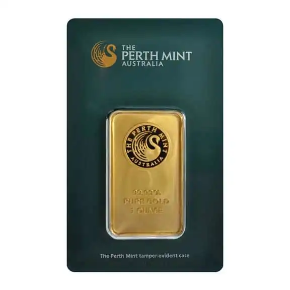 Złota sztabka 1 uncja Perth Mint