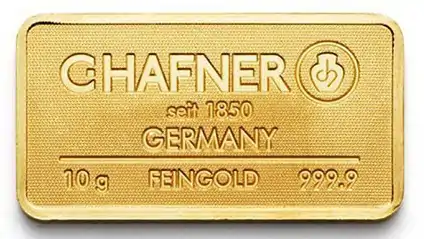 Złota sztabka 10 gramów C.Hafner