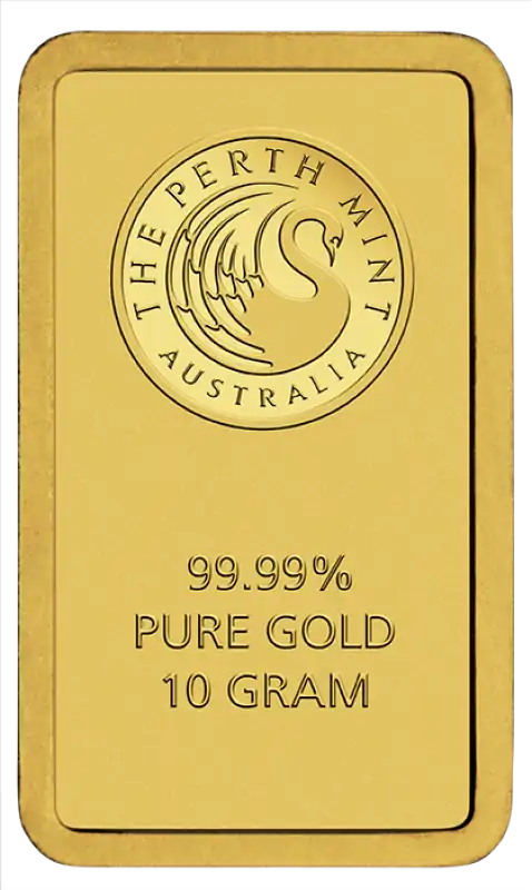 Złota sztabka 10 gramów Perth Mint