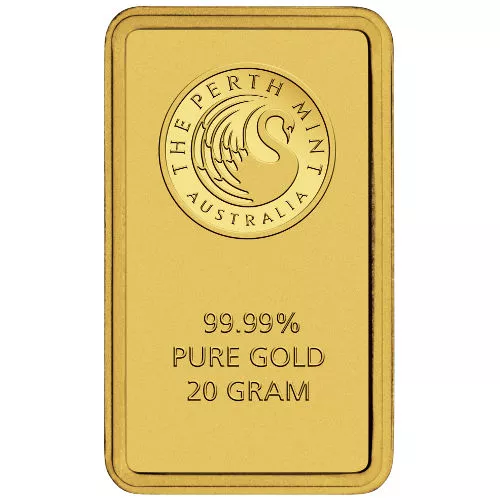 Złota sztabka 20 gramów Perth Mint