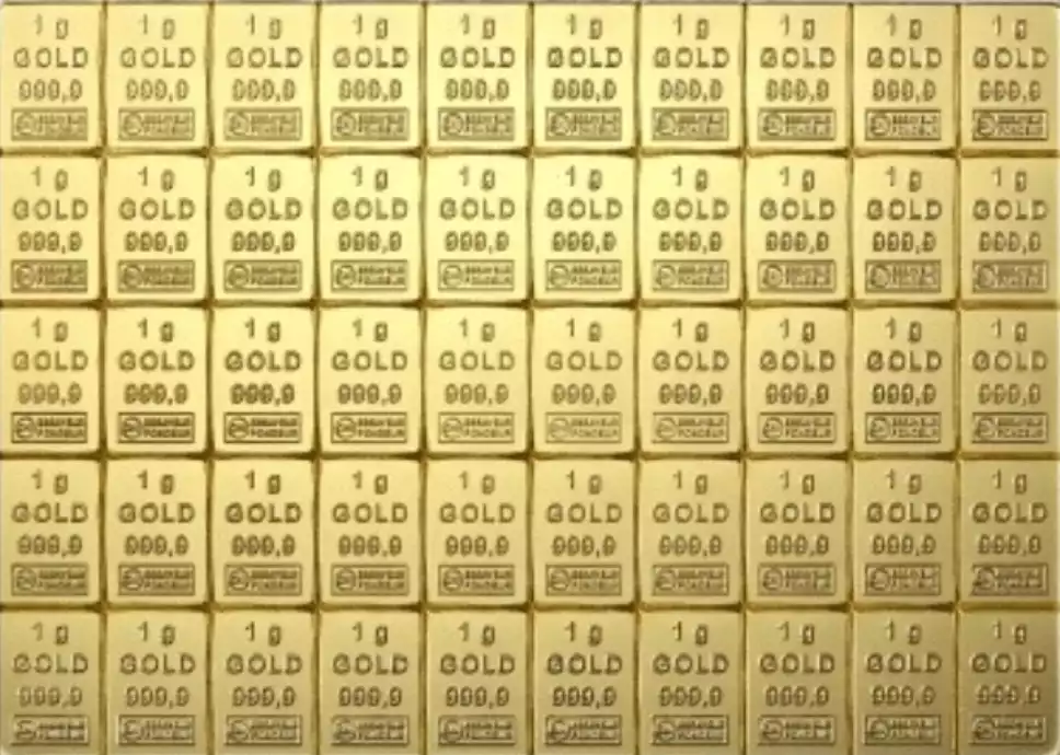 Pchełki 1 gram - złota sztabka