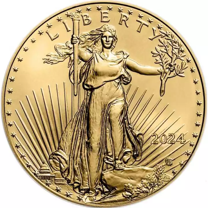 Amerykański Orzeł 1/10 uncji 2024 - złota moneta