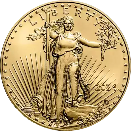 Amerykański Orzeł 1/2 uncji 2024 - złota moneta