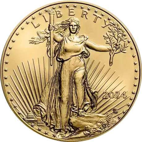 Amerykański Orzeł 1/4 uncji 2024 - złota moneta