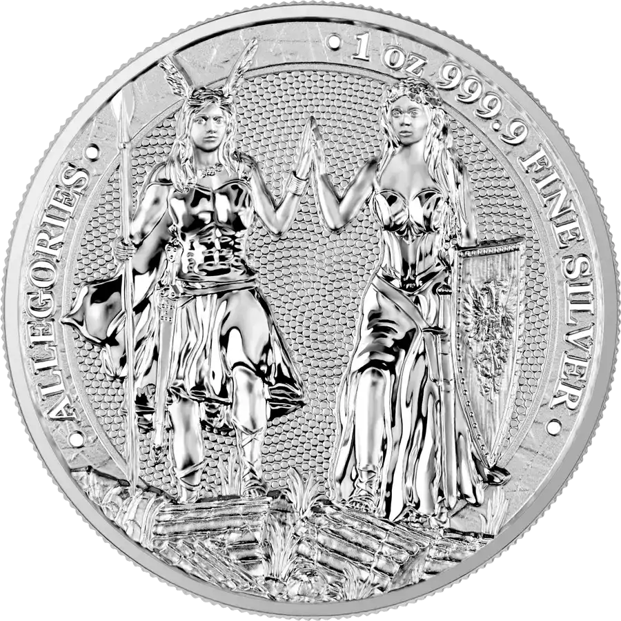 Allegories: Galia & Germania 1 uncja 2023 - srebrna moneta
