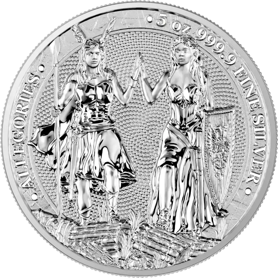 Allegories: Galia & Germania 5 uncji 2023 - srebrna moneta