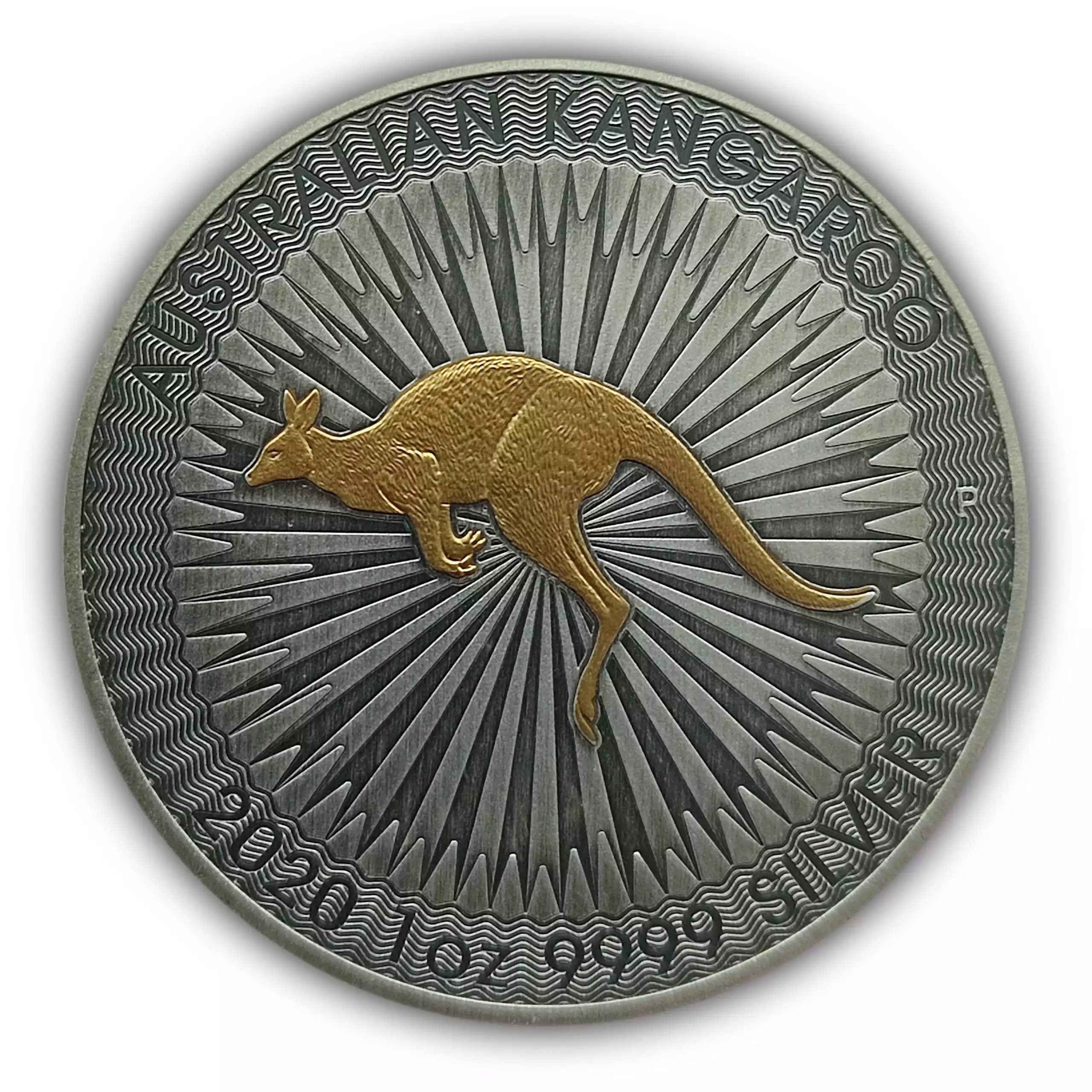 Australijski Kangur 1 uncja 2020 Gold Antique - srebrna moneta