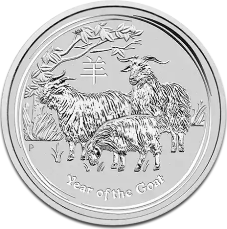 Australijski Lunar: Rok Kozy 2015 1 kilogram - srebrna moneta
