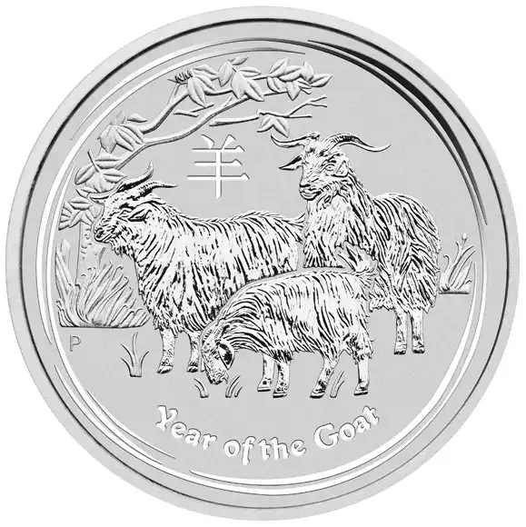 Australijski Lunar: Rok Kozy 2015 2 uncji - srebrna moneta