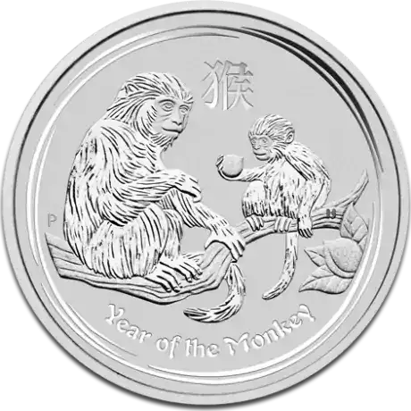 Australijski Lunar: Rok Małpy 2016 1 uncja - srebrna moneta