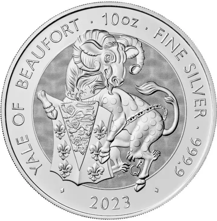 Bestie Tudorów: Yale Beaufortów 10 uncji 2023 - srebrna moneta