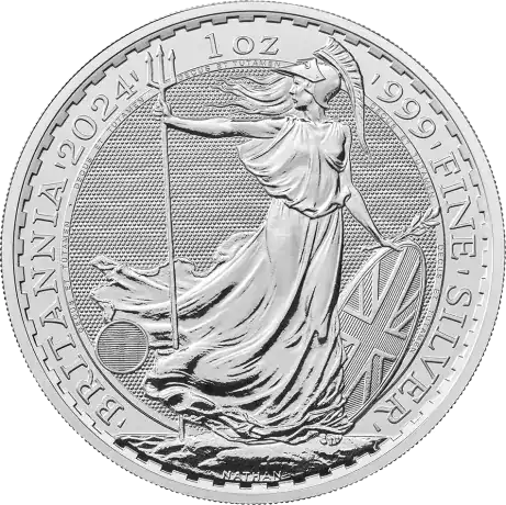 Britannia zestaw 25 x 1 uncja 2024 Król Karol III - srebrna moneta