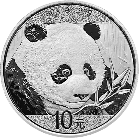 Chińska Panda 30 gramów 2018 - srebrna moneta