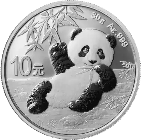 Chińska Panda 30 gramów 2020 - srebrna moneta