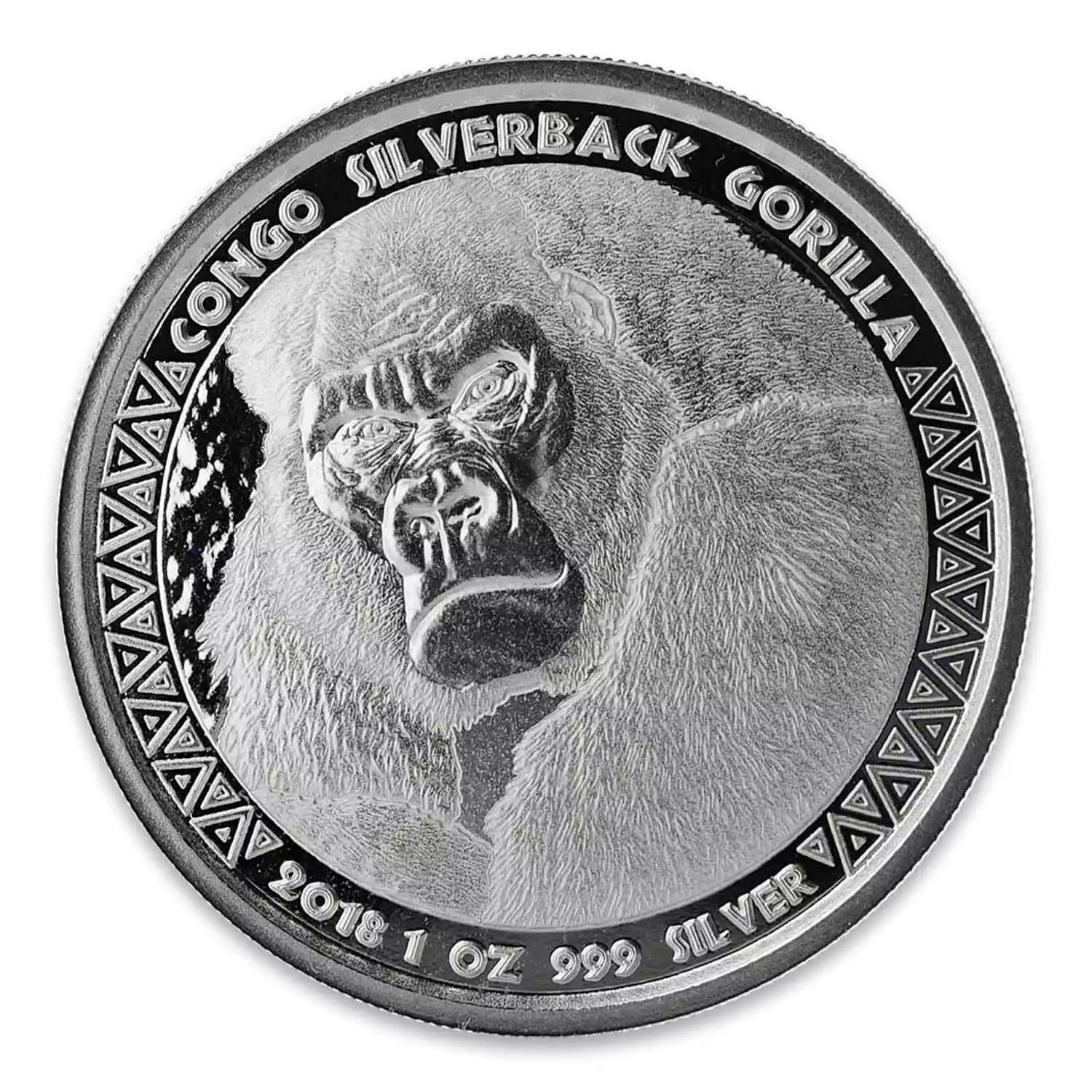 Goryl Srebrnogrzbiety 1 uncja 2018 - srebrna moneta