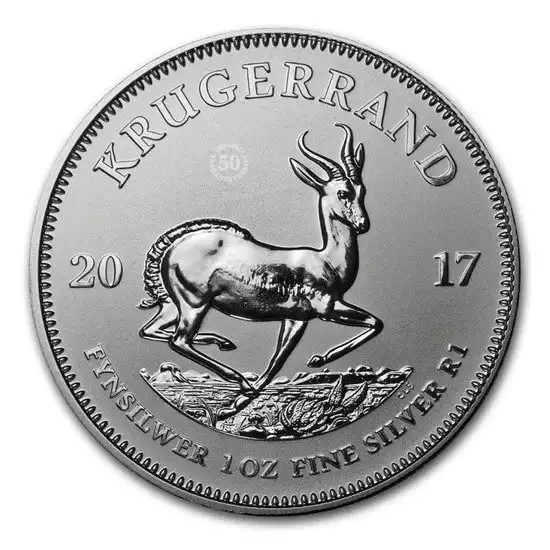 Krugerrand 1 uncja 2017 50. rocznica - srebrna moneta
