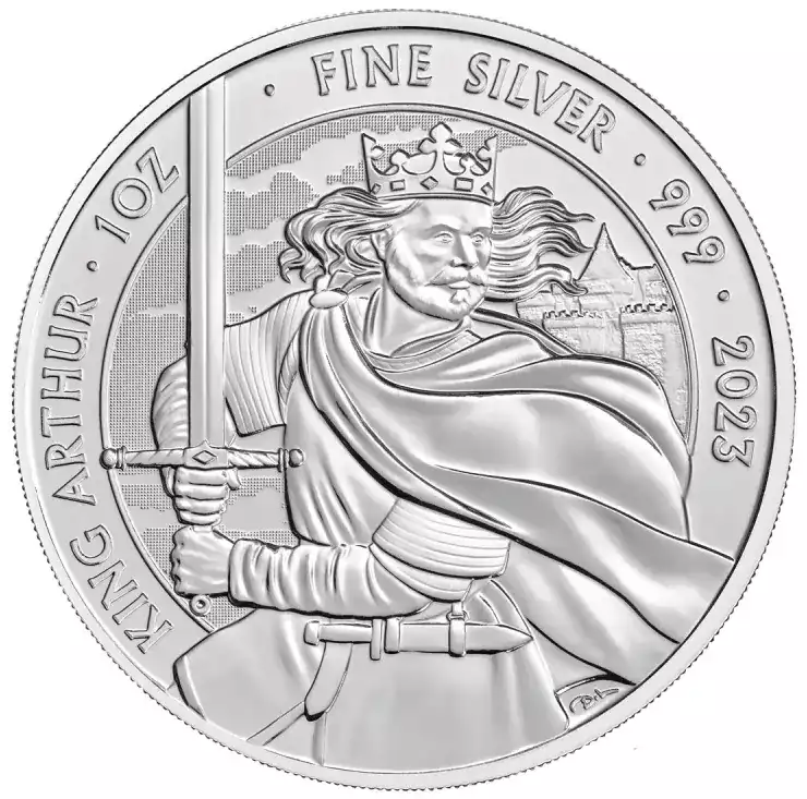 Mity i Legendy: Król Artur 1 uncja 2023 - srebrna moneta