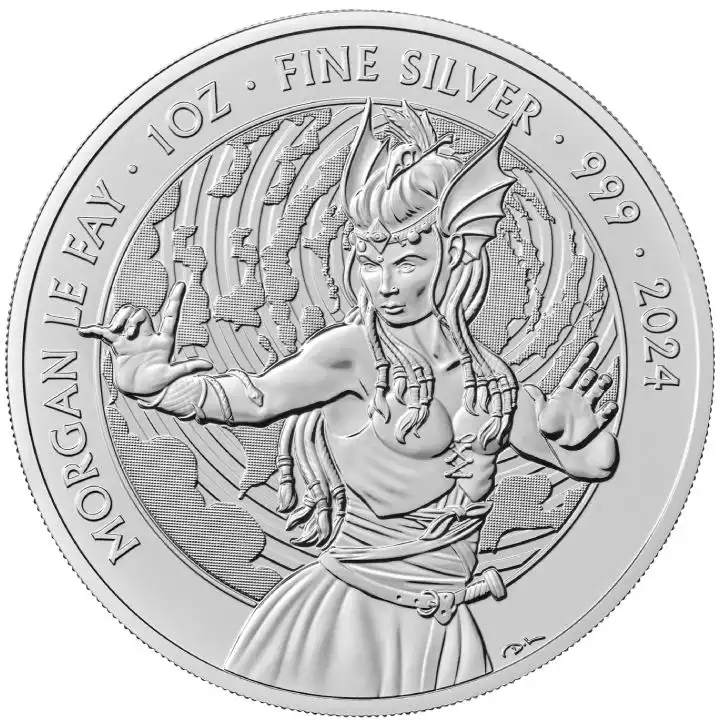 Mity i Legendy: Morgan Le Fay 1 uncja 2024 - srebrna moneta
