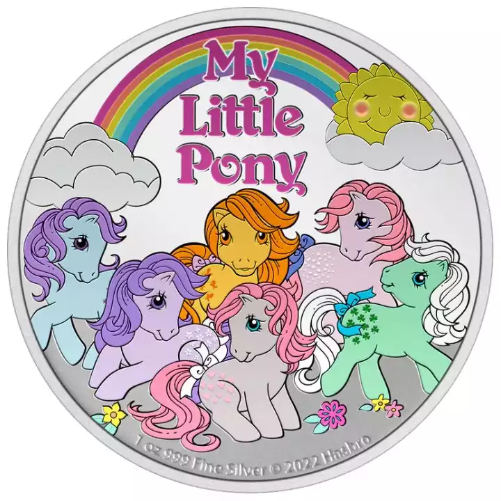 Niue My Little Pony kolorowany 1 uncja 2022 Proof - srebrna moneta