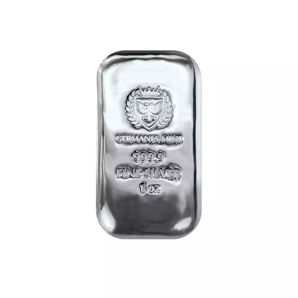 Srebrna sztabka 1 uncja Germania Mint odlewana