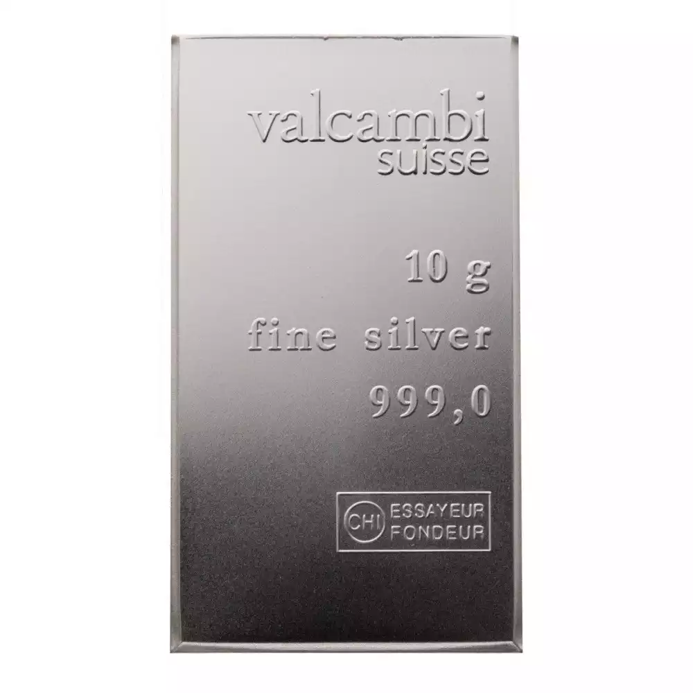 Srebrna sztabka 10 gramów Valcambi
