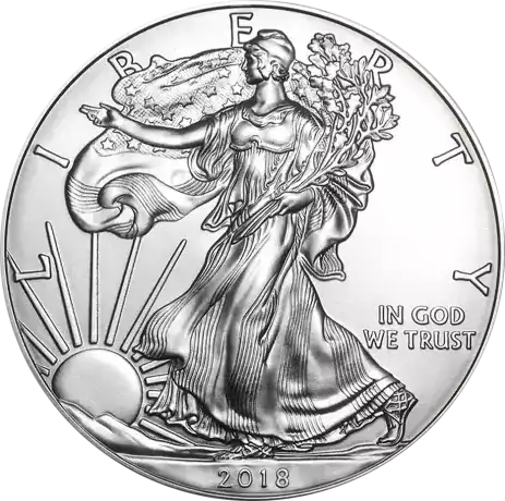 Srebrny Amerykański Orzeł 1 uncja 2018 - srebrna moneta