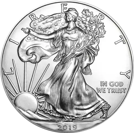 Srebrny Amerykański Orzeł 1 uncja 2019 - srebrna moneta