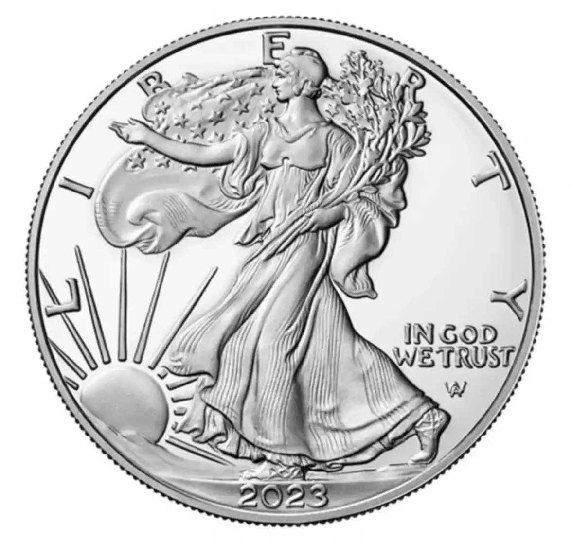 Srebrny Amerykański Orzeł 1 uncja 2023 - srebrna moneta
