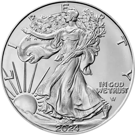 Srebrny Amerykański Orzeł 1 uncja nowy motyw - srebrna moneta