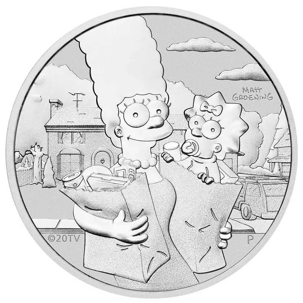 The Simpsons: Marge and Maggie 1 uncja 2021 - srebrna moneta