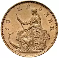 10 Koron Duńskich Christian IX - złota moneta