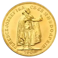 100 Koron Węgierskich Franciszek Józef I awers