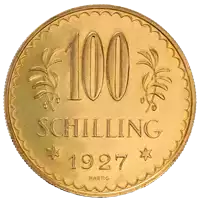 100 Szylingów Austriackich - złota moneta