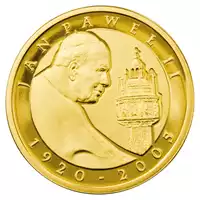 100 zł Papież Jan Paweł II 2005 - złota moneta