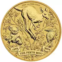 125. rocznica mennicy Perth Mint 1 uncja 2024 - złota moneta