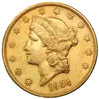 20 dolarów Podwójny Orzeł "Liberty Head" - złota moneta