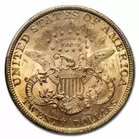20 Dolarów Złoty Podwójny Orzeł 1894 rewers