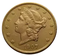 20 Dolarów Złoty Podwójny Orzeł awers