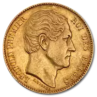 20 Franków Belgijskich Leopold I 1831-1865 - złota moneta