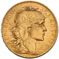 20 Franków Francuskich - Kogut Marianne - złota moneta